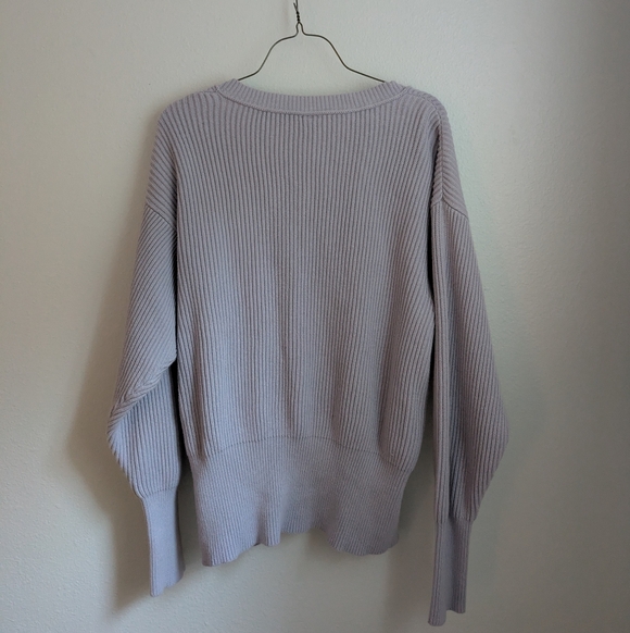 Free People Allure Lavender V-neck Sweater - Picture 3 of 5